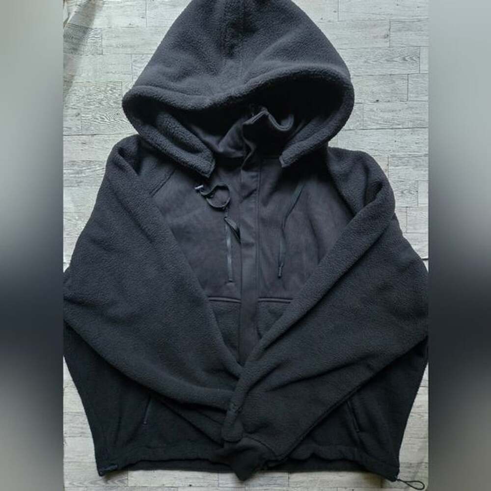 POPFLEX Find Your Inner Fleece Jacket Womens NWOT Black Full Zip Size 2XL